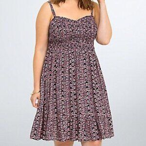 Torrid smocked mini dress size 2 / 2X